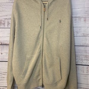 Men’s Polo Zip Front Hooded Sweater